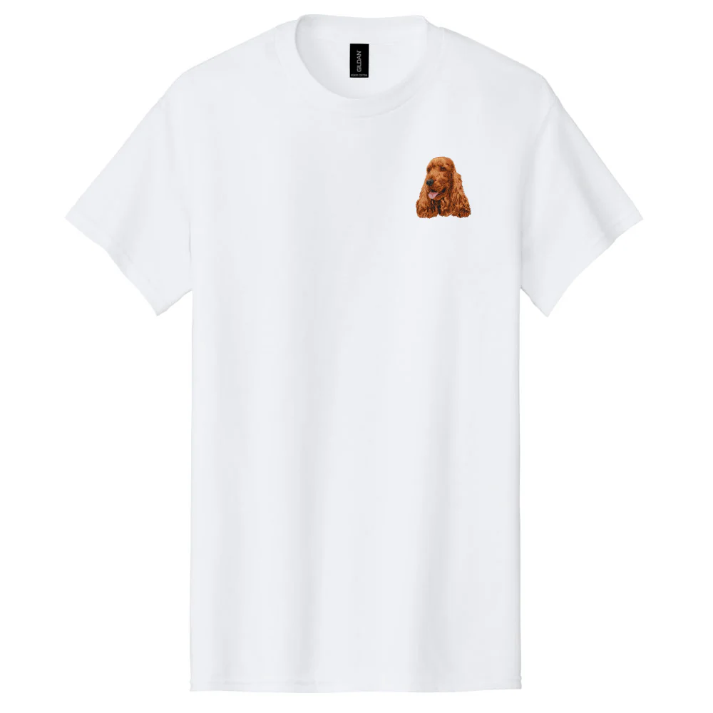 English Cocker Spaniel Embroidered Men's T-Shirt - Image 3