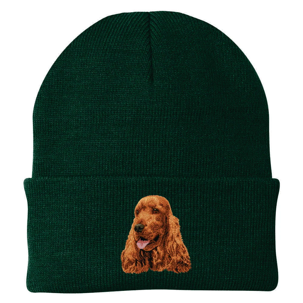 English Cocker Spaniel Embroidered Beanie - Image 2