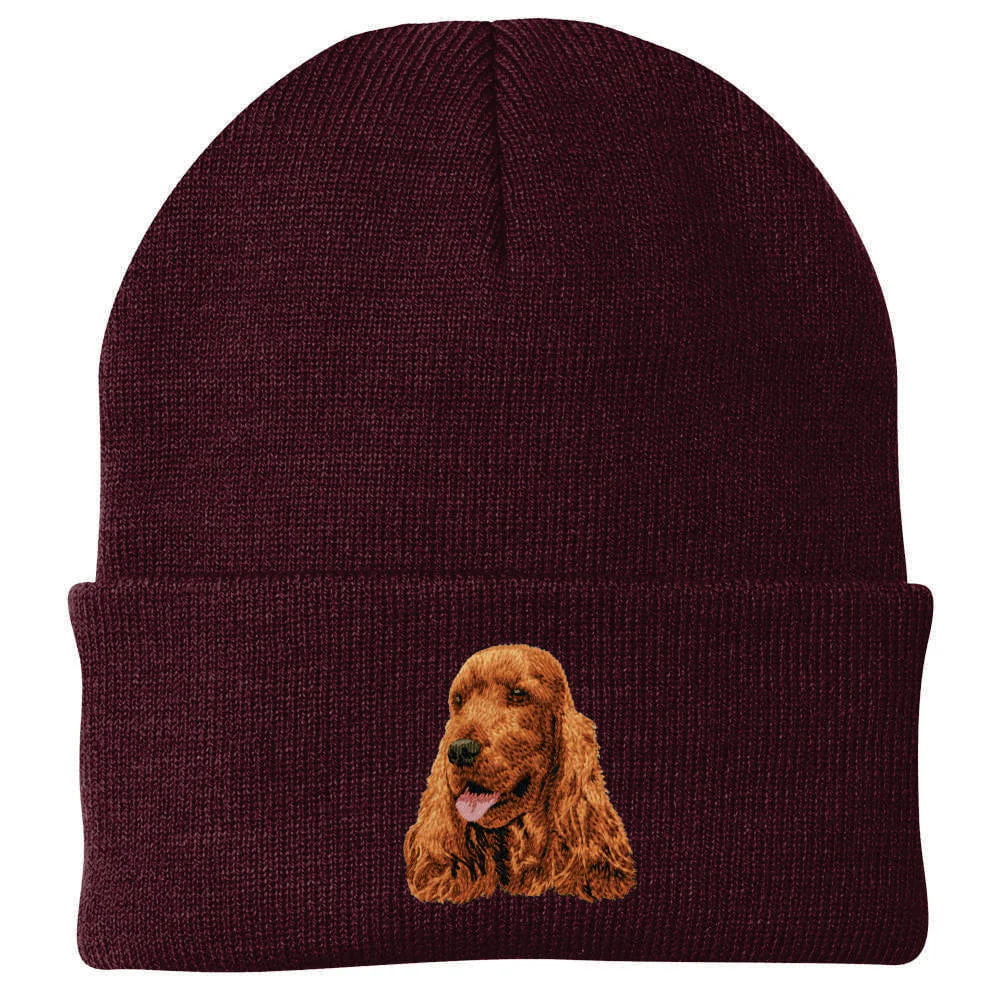English Cocker Spaniel Embroidered Beanie - Image 4