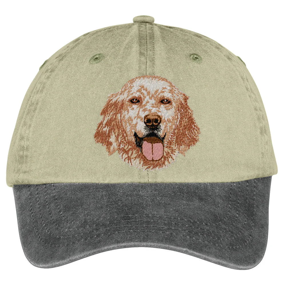 English Setter  Embroidered Two Tone Baseball Cap - Image 2