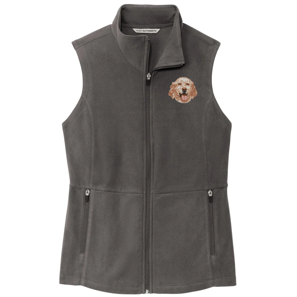 English Setter Embroidered Women's Fleece Vest - Image 2