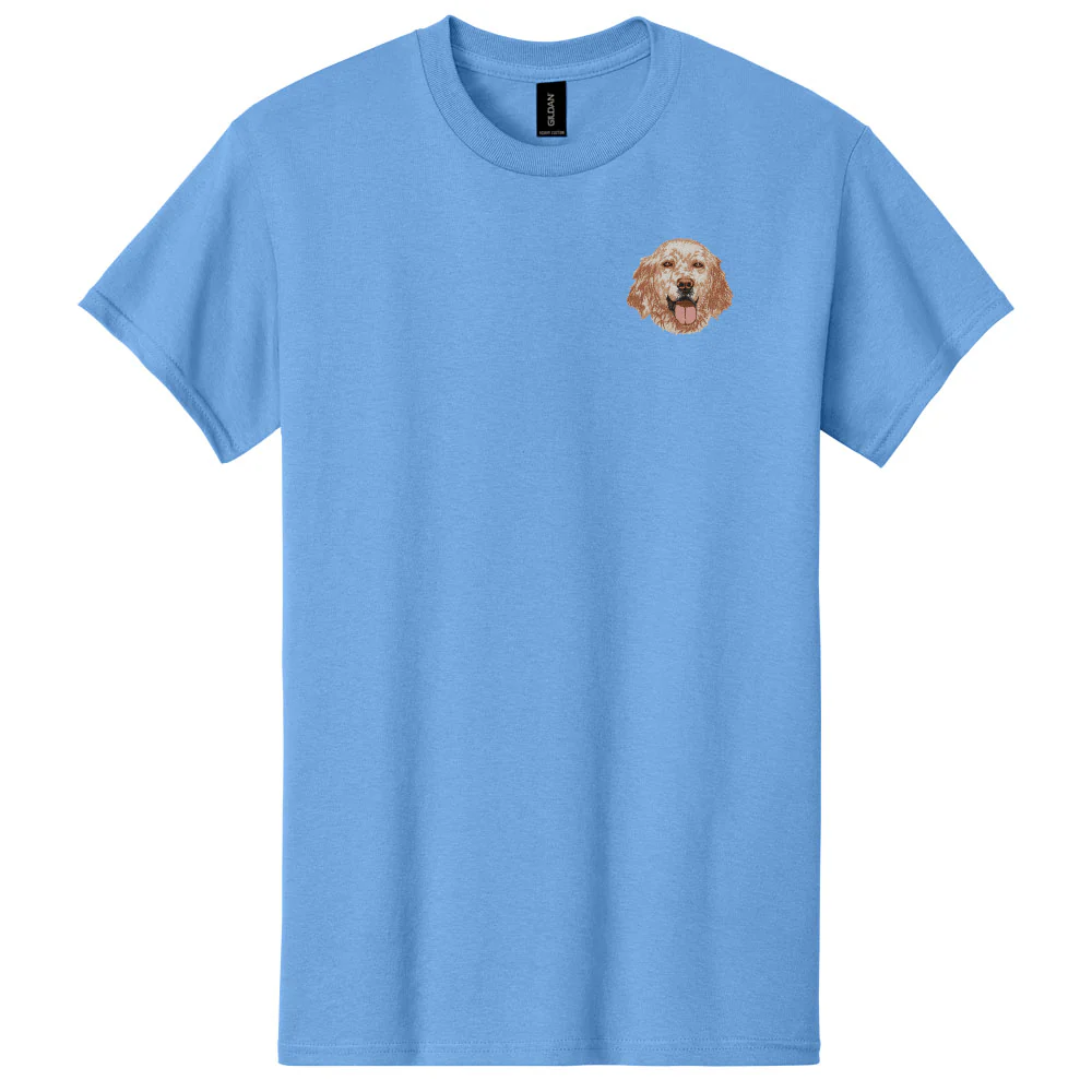 English Setter Embroidered Men's T-Shirt