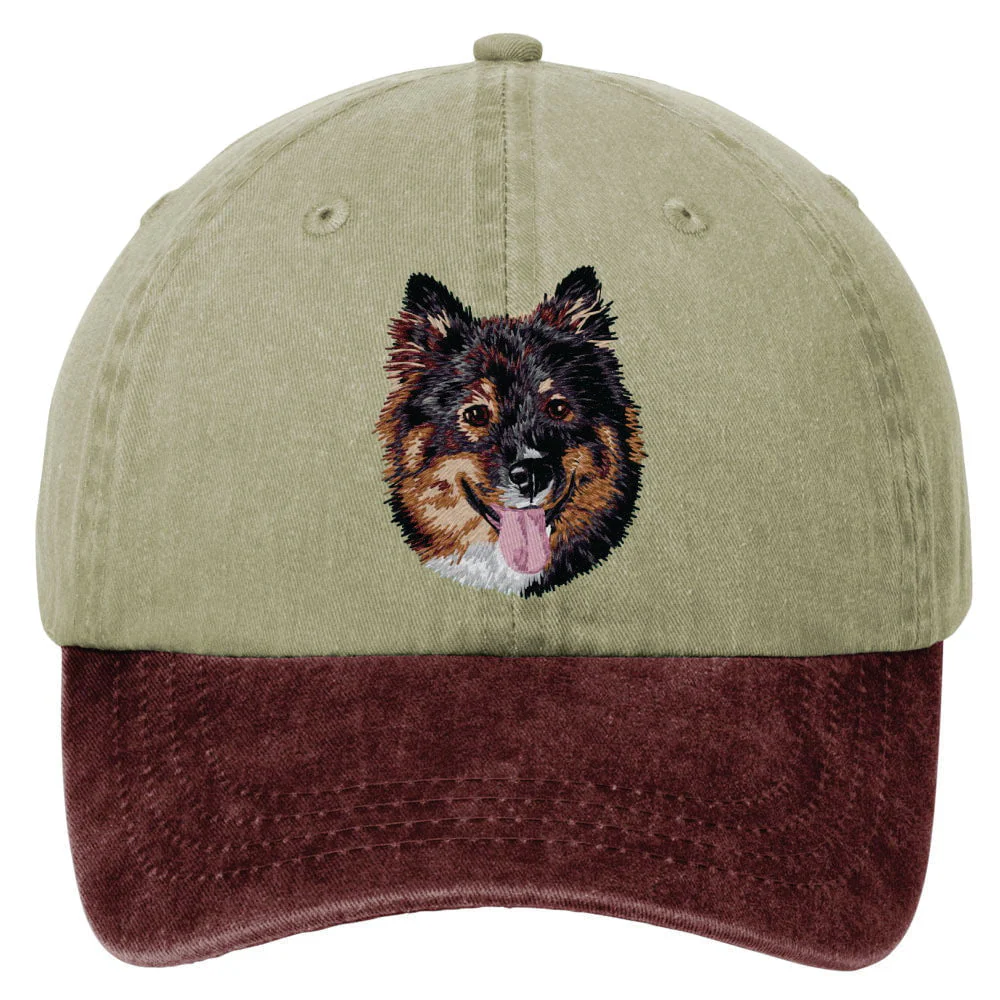 Finnish Lapphund  Embroidered Two Tone Baseball Cap - Image 2