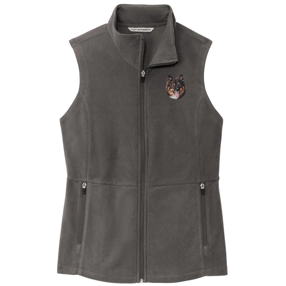 Finnish Lapphund Embroidered Women's Fleece Vest - Image 2