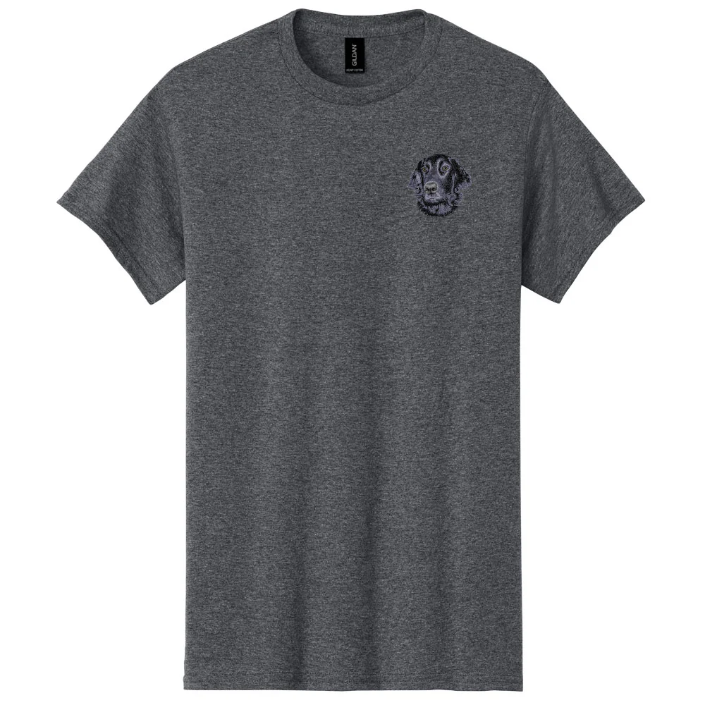 Flat-Coated Retriever Embroidered Men's T-Shirt - Image 2