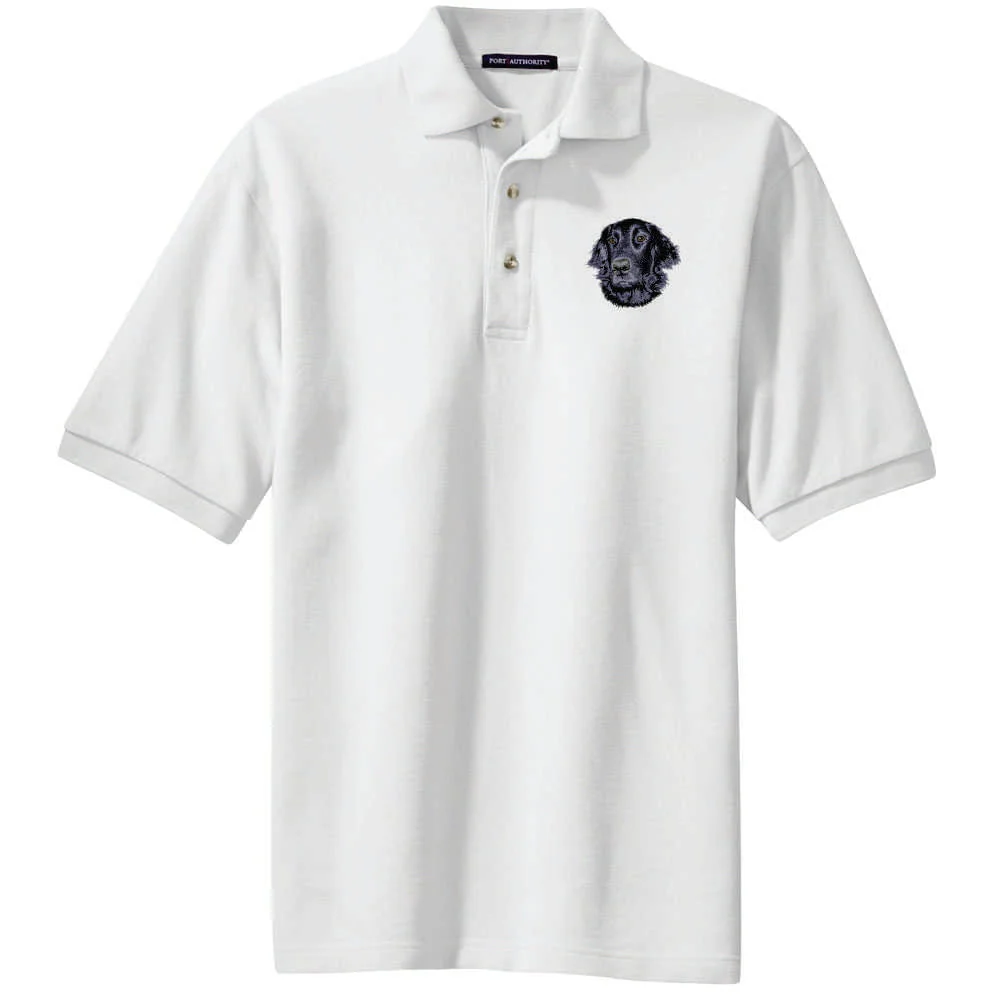Flat-Coated Retriever Embroidered Polo Shirt - Image 2