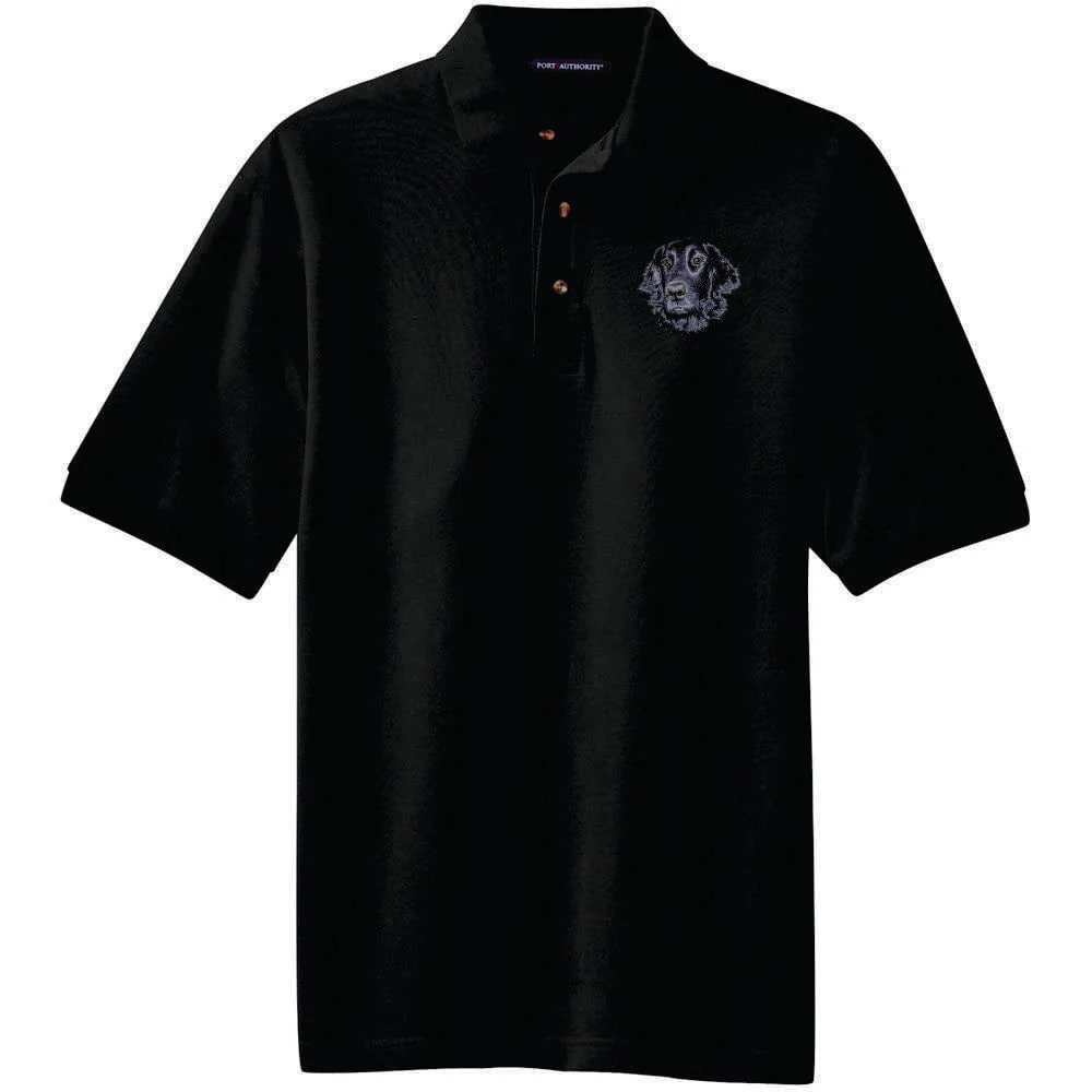 Flat-Coated Retriever Embroidered Polo Shirt - Image 3