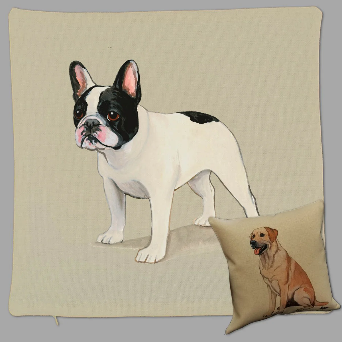 French Bulldog Pillow Cover - Image 2