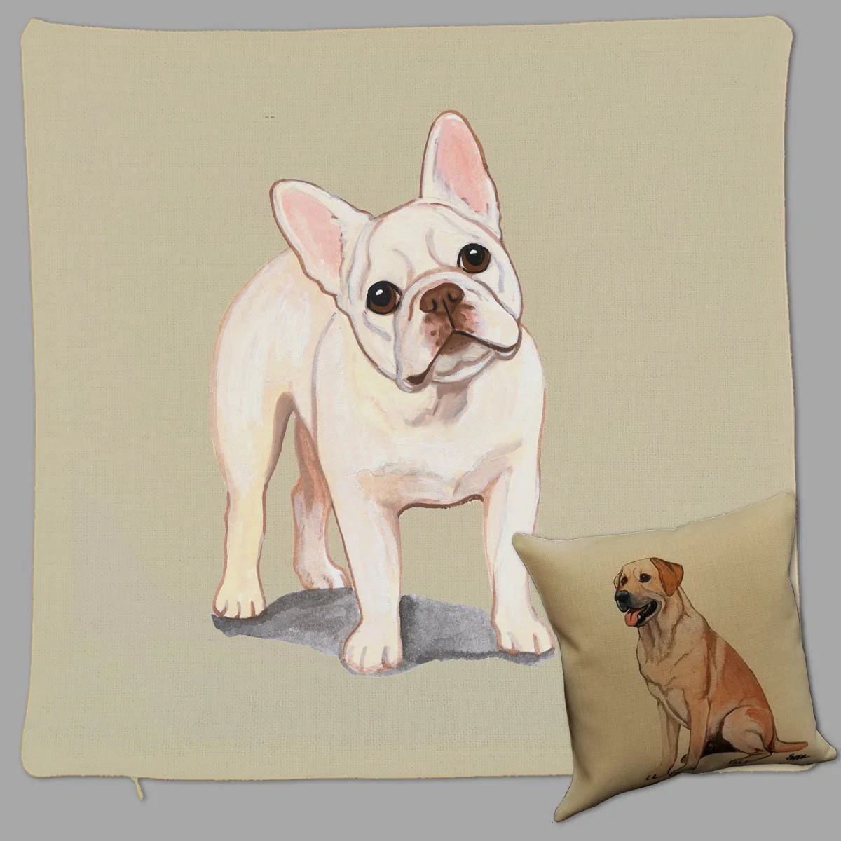French Bulldog Pillow Cover - Image 3
