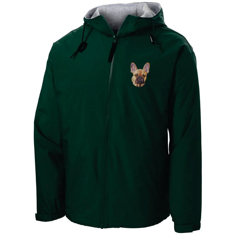 French Bulldog Embroidered Hooded Jacket - Image 2
