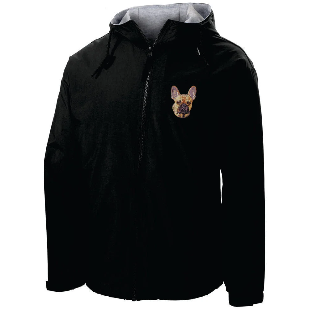 French Bulldog Embroidered Hooded Jacket - Image 3
