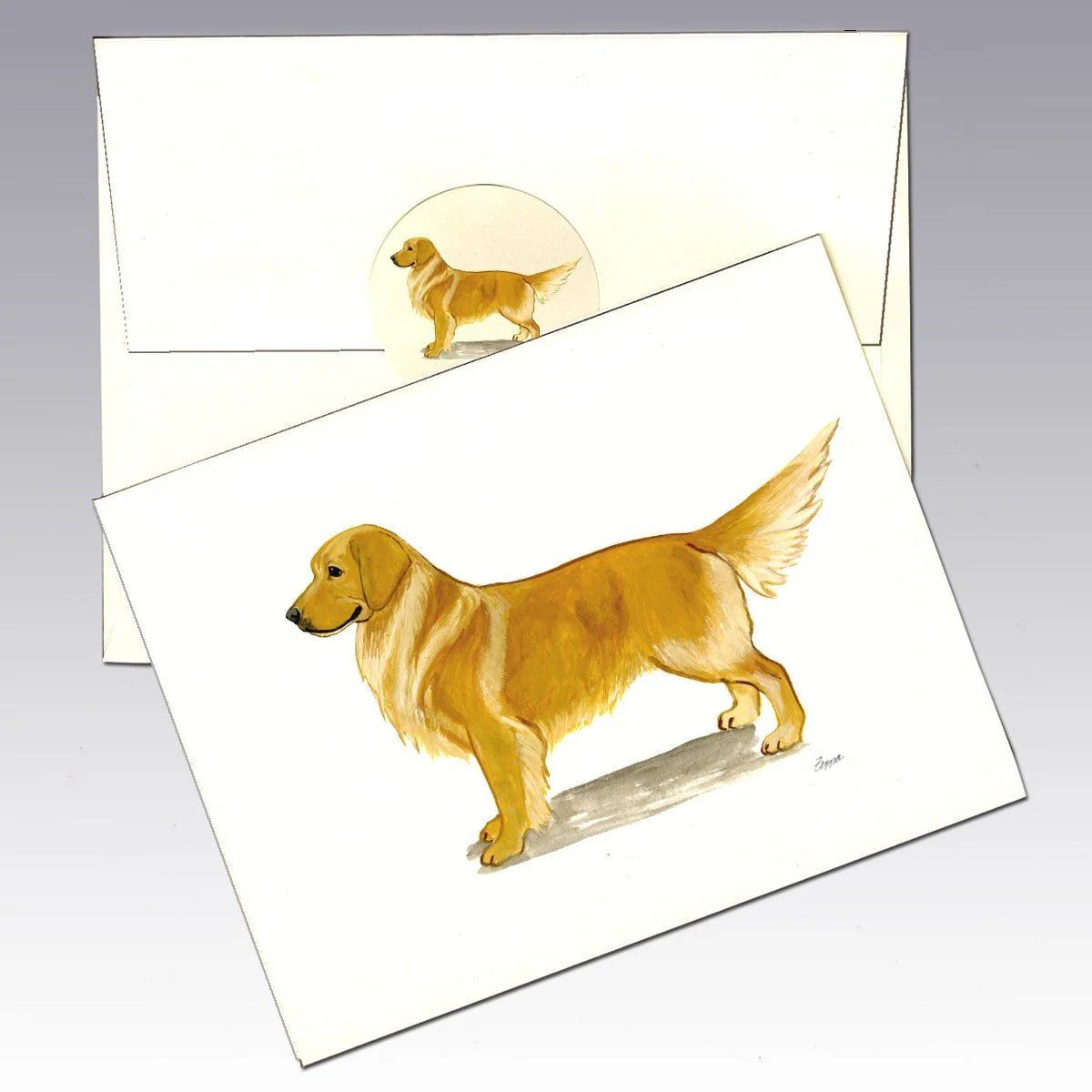 Golden Retriever Note Cards