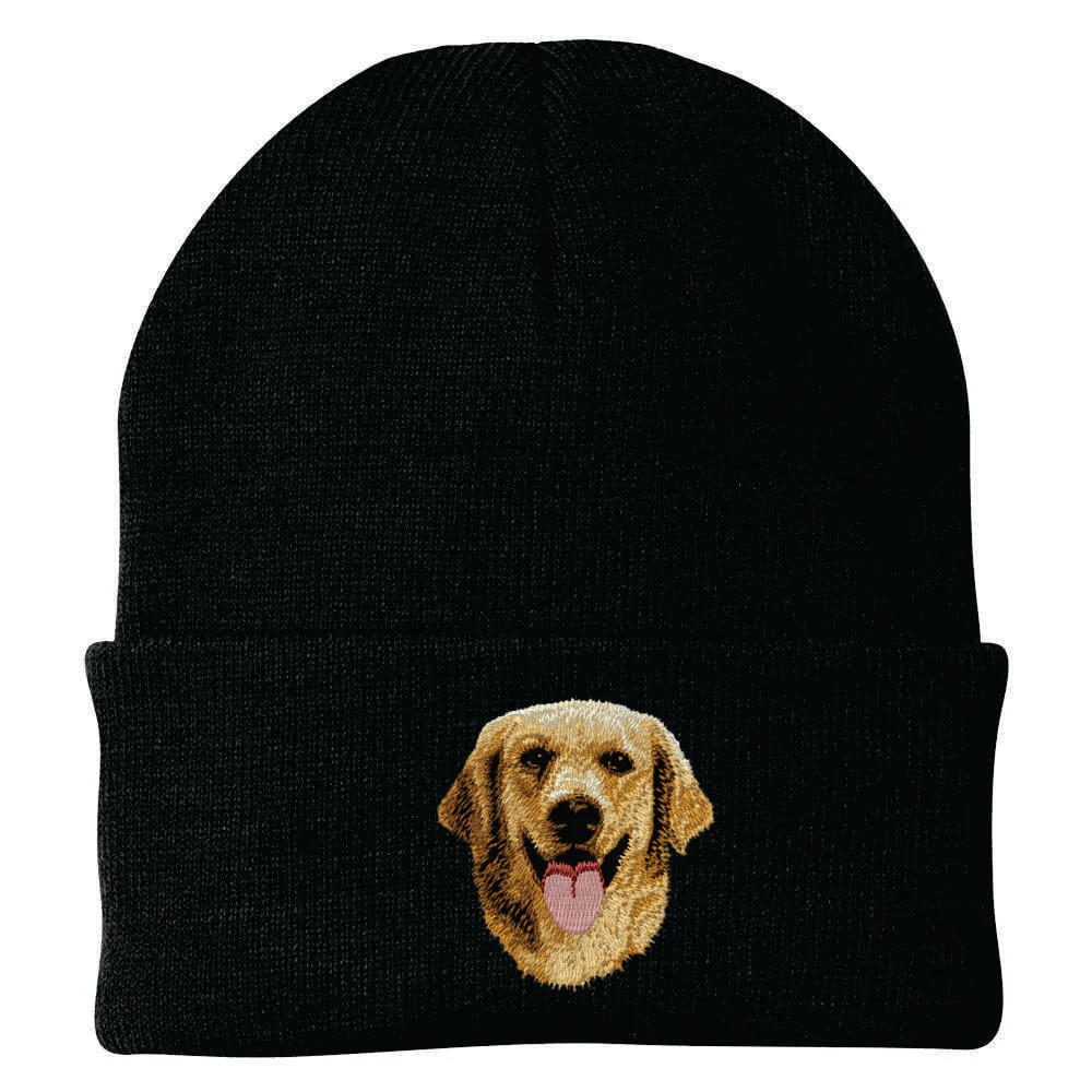 Golden Retriever Embroidered Beanie - Image 3