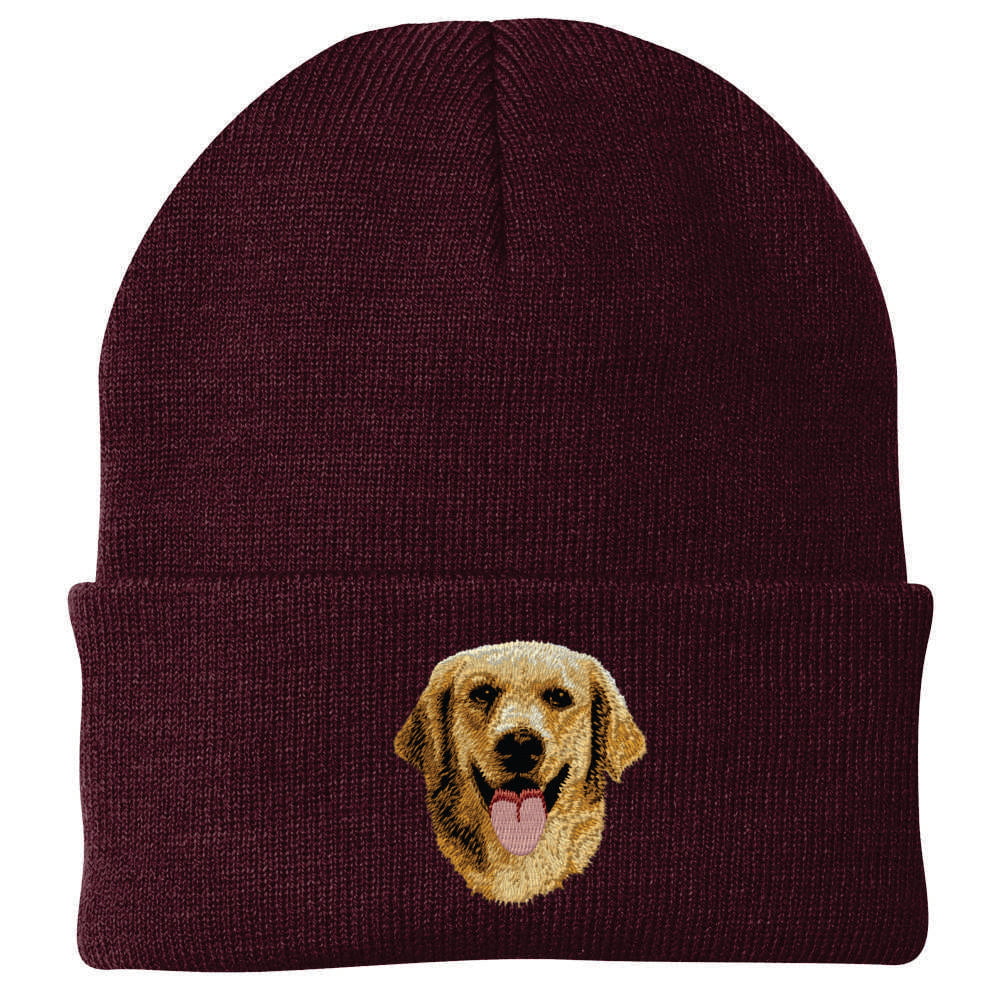 Golden Retriever Embroidered Beanie - Image 4