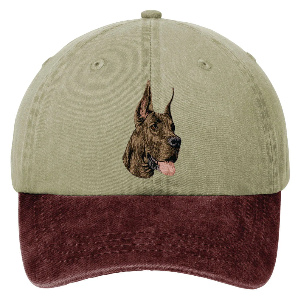 Great Dane  Embroidered Two Tone Baseball Cap - Image 2