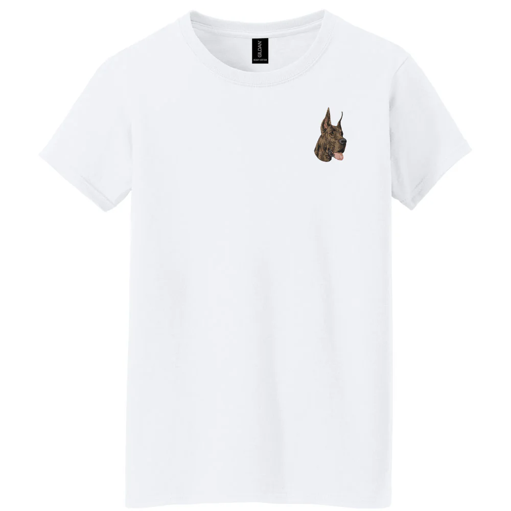 Great Dane Embroidered Women's T-Shirt - Image 2
