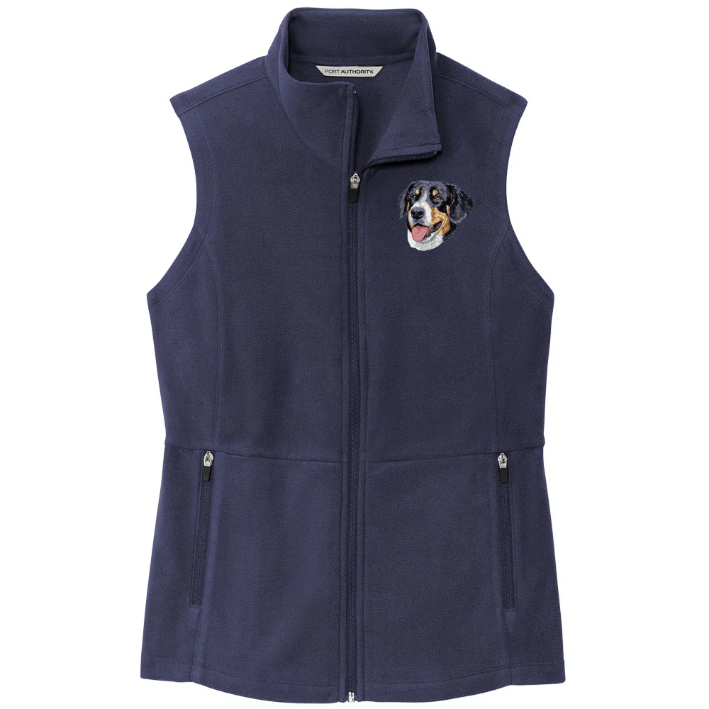 Greater Swiss Mountain Dog Embroidered Women's Fleece Vest