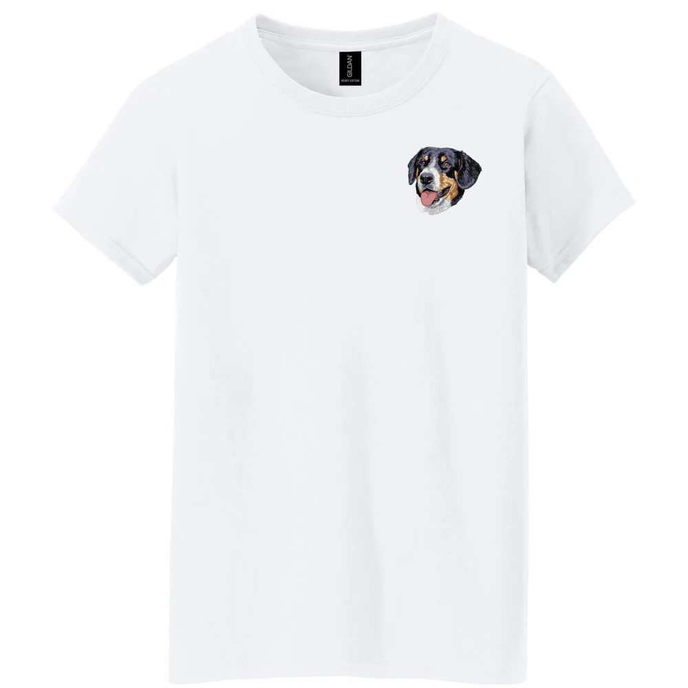 Greater Swiss Mountain Dog Embroidered Women's T-Shirt - Image 2