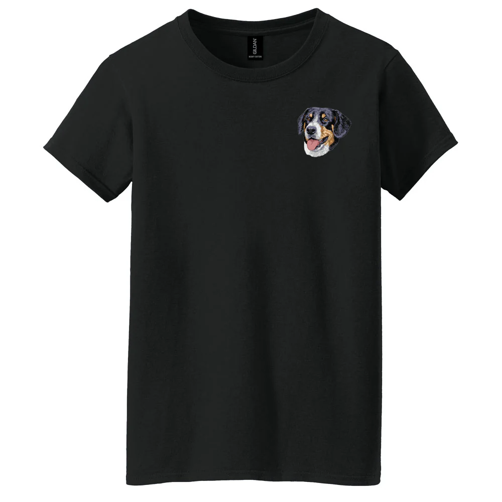 Greater Swiss Mountain Dog Embroidered Women's T-Shirt - Image 3
