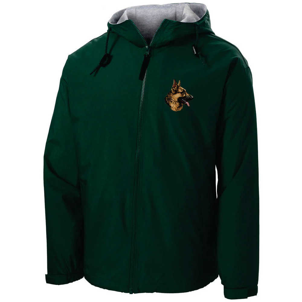 German Shepherd Dog Embroidered Hooded Jacket - Image 2