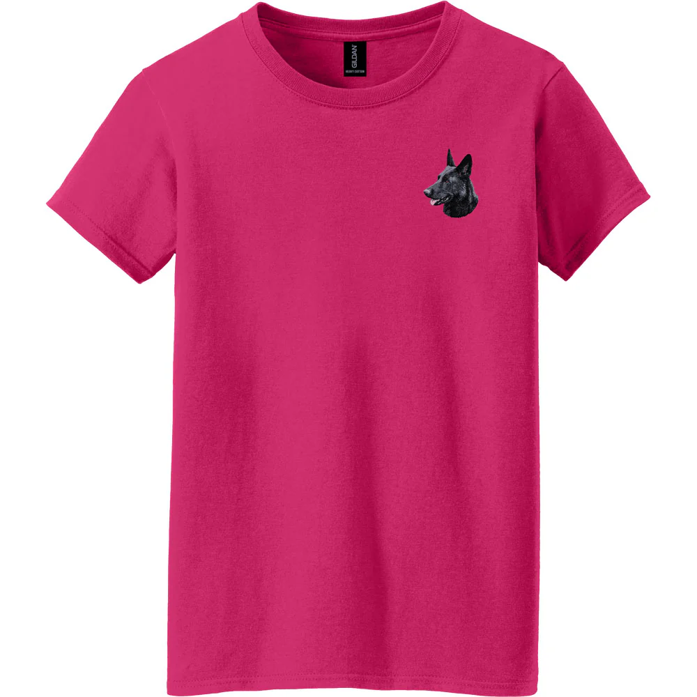 German Shepherd Dog Embroidered Women's T-Shirt - Image 2