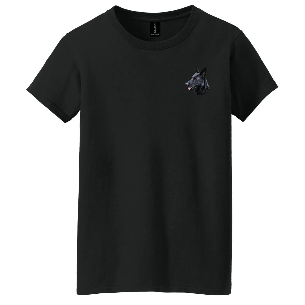 German Shepherd Dog Embroidered Women's T-Shirt - Image 6