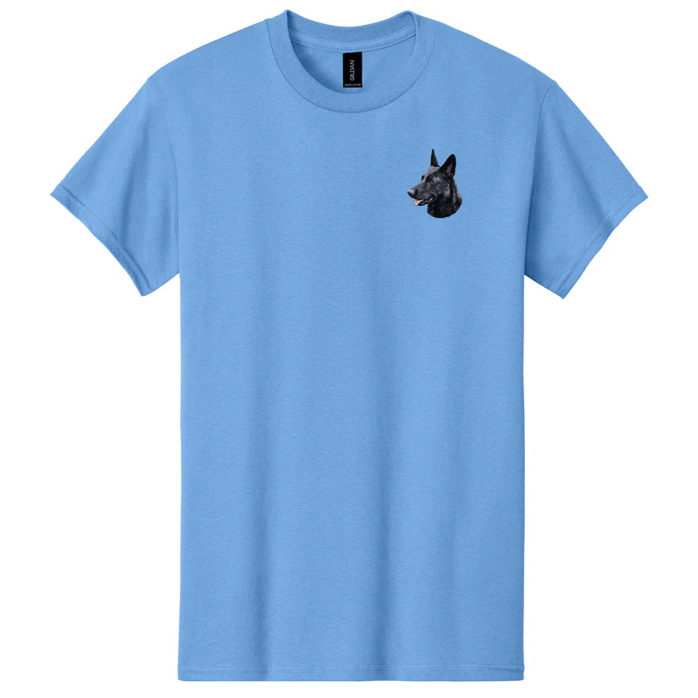 German Shepherd Dog Embroidered Men's T-Shirt - Image 2