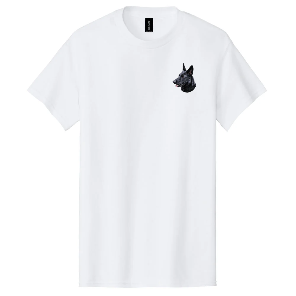 German Shepherd Dog Embroidered Men's T-Shirt - Image 4
