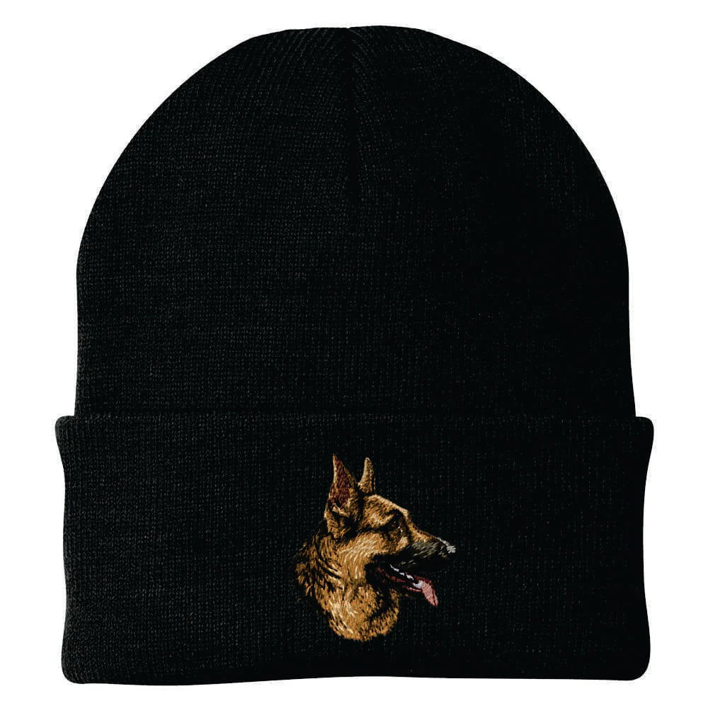 German Shepherd Dog Embroidered Beanie - Image 2