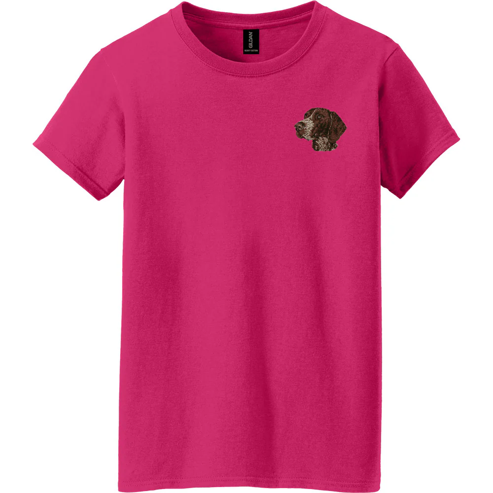 German Shorthaired Pointer Embroidered Women's T-Shirt