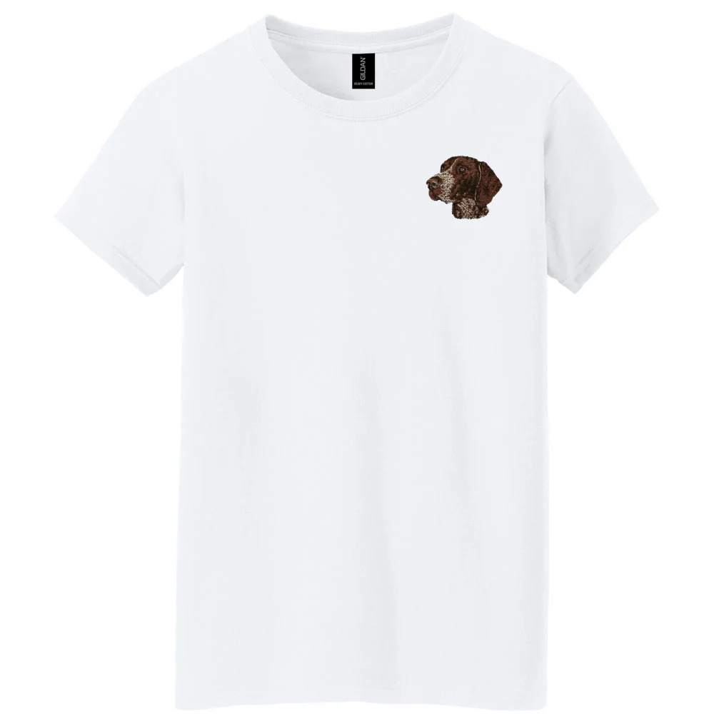 German Shorthaired Pointer Embroidered Women's T-Shirt - Image 2