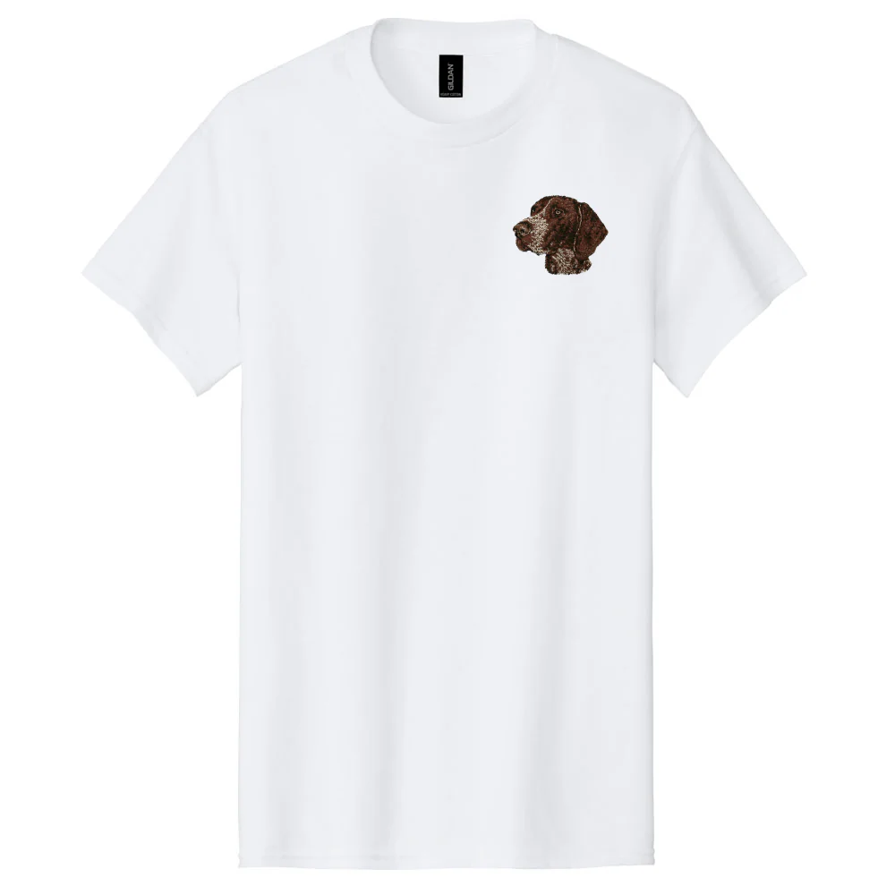 German Shorthaired Pointer Embroidered Men's T-Shirt - Image 3
