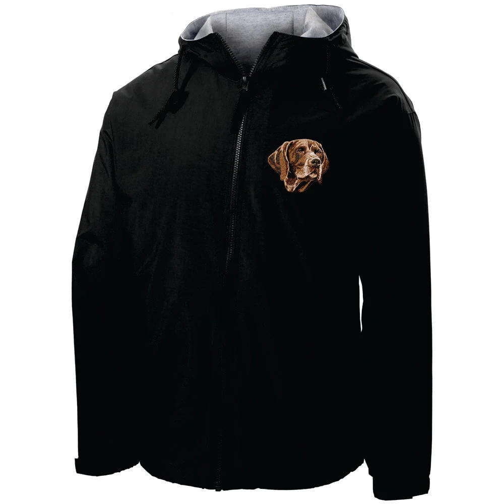 German Wirehaired Pointer Embroidered Hooded Jacket - Image 2