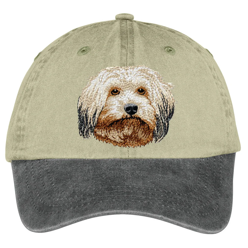 Havanese  Embroidered Two Tone Baseball Cap - Image 2