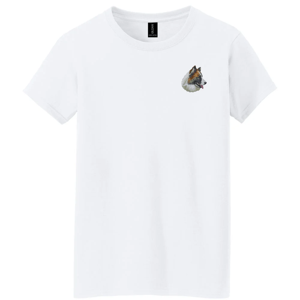 Icelandic Sheepdog Embroidered Women's T-Shirt - Image 2