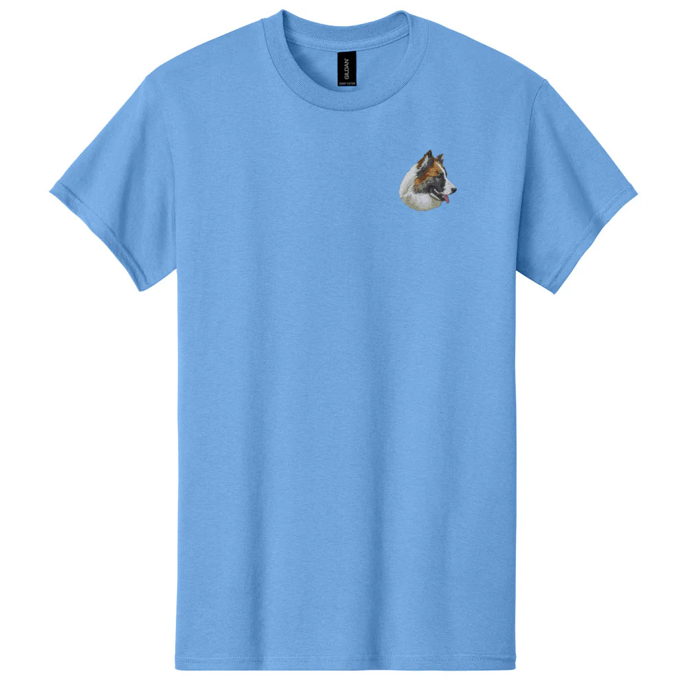 Icelandic Sheepdog Embroidered Men's T-Shirt
