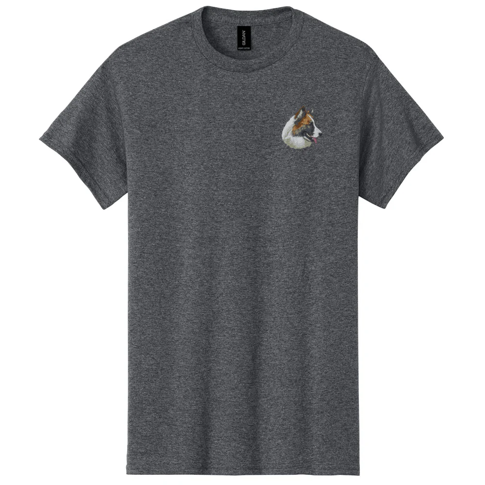 Icelandic Sheepdog Embroidered Men's T-Shirt - Image 2