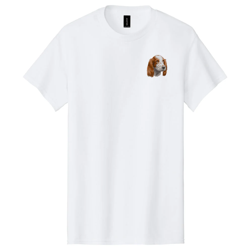 Irish Red & White Setter Embroidered Men's T-Shirt - Image 3