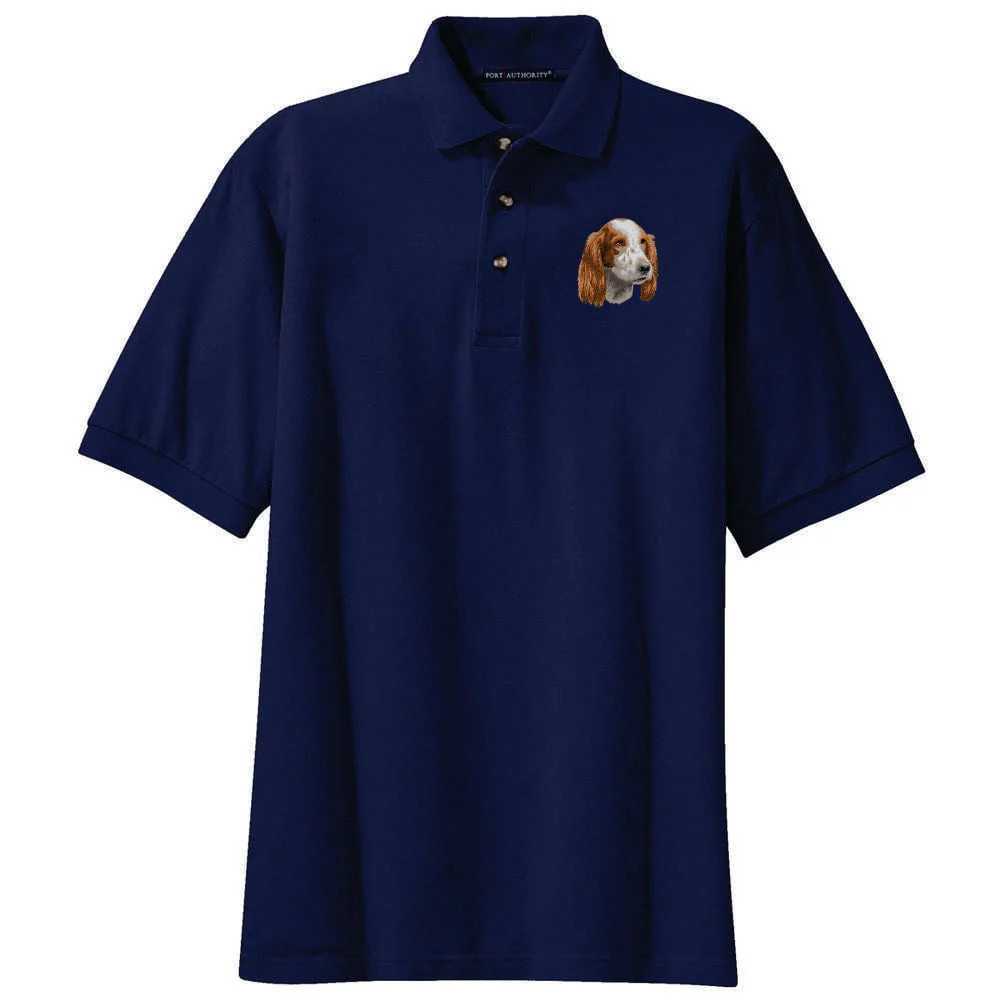 Irish Red & White Setter Embroidered Polo Shirt