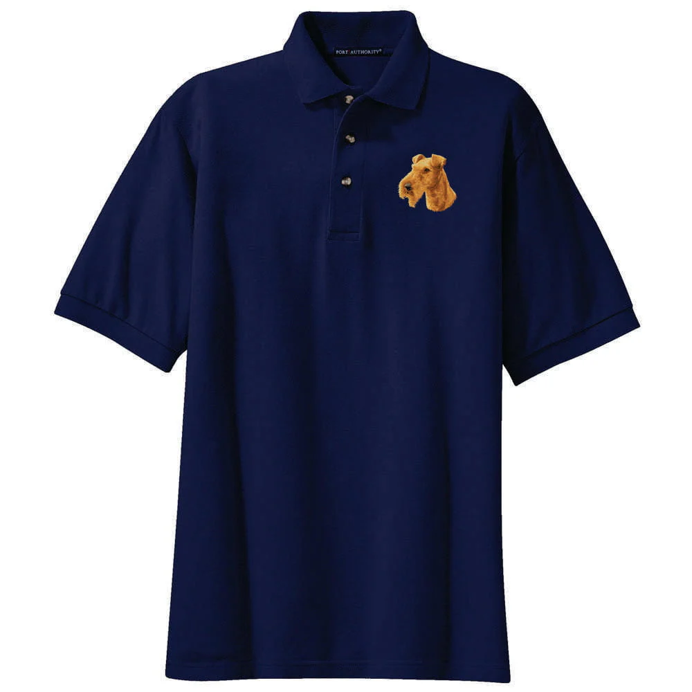 Irish Terrier Embroidered Polo Shirt