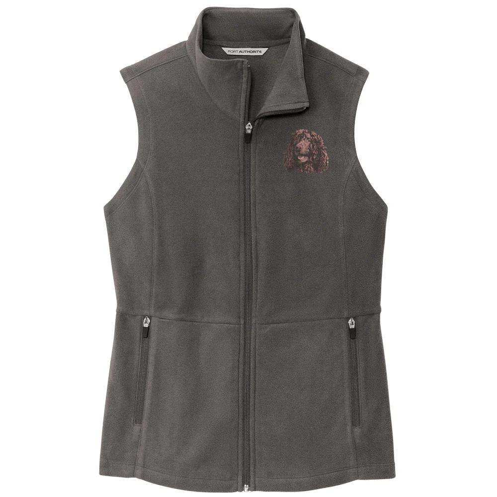Irish Water Spaniel Embroidered Women's Fleece Vest - Image 4