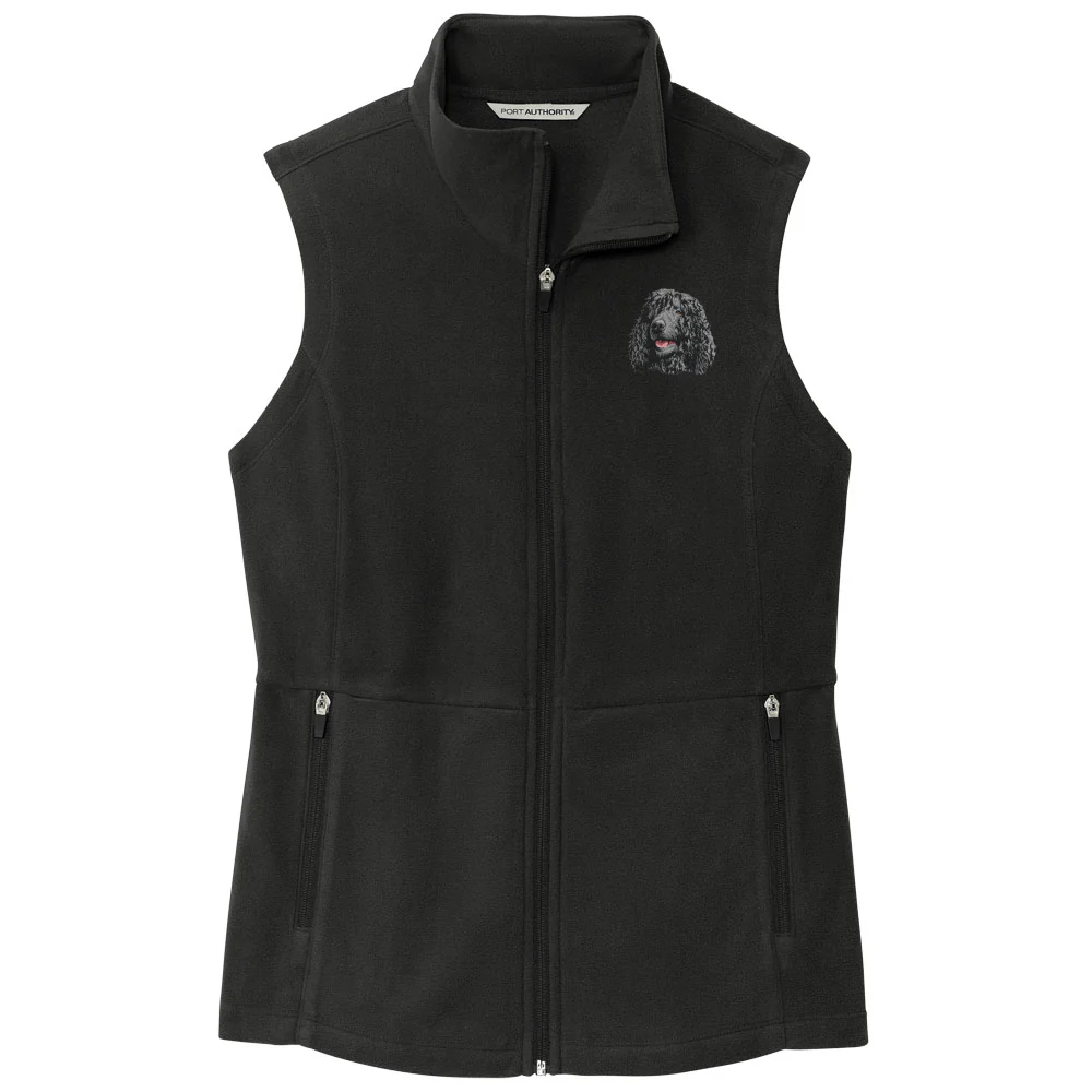 Irish Water Spaniel Embroidered Women's Fleece Vest - Image 5