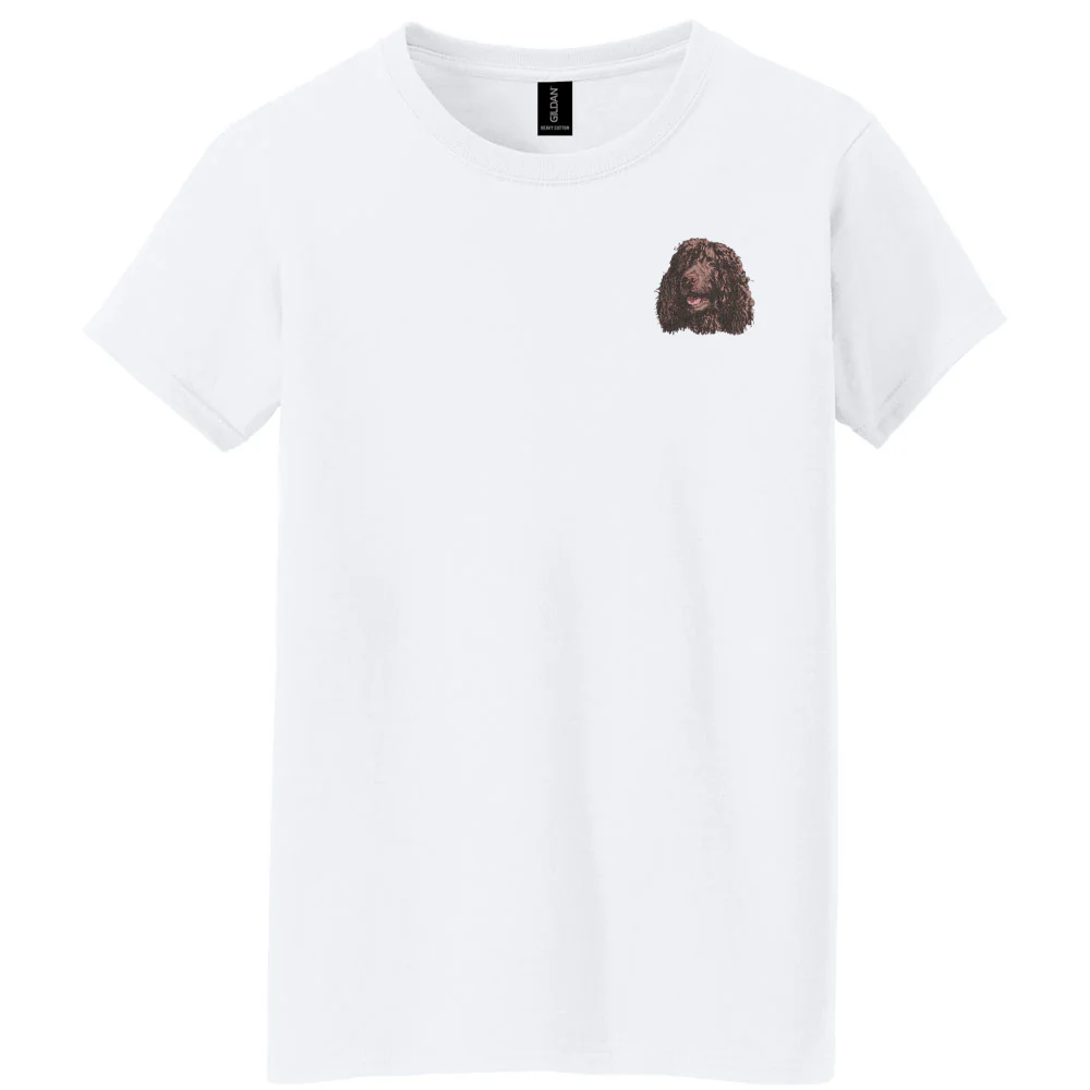 Irish Water Spaniel Embroidered Women's T-Shirt - Image 4