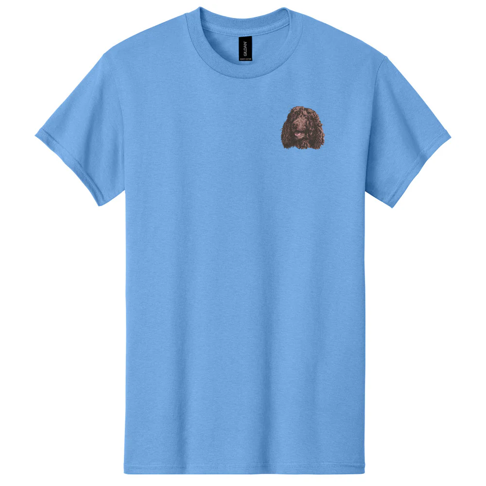 Irish Water Spaniel Embroidered Men's T-Shirt - Image 2