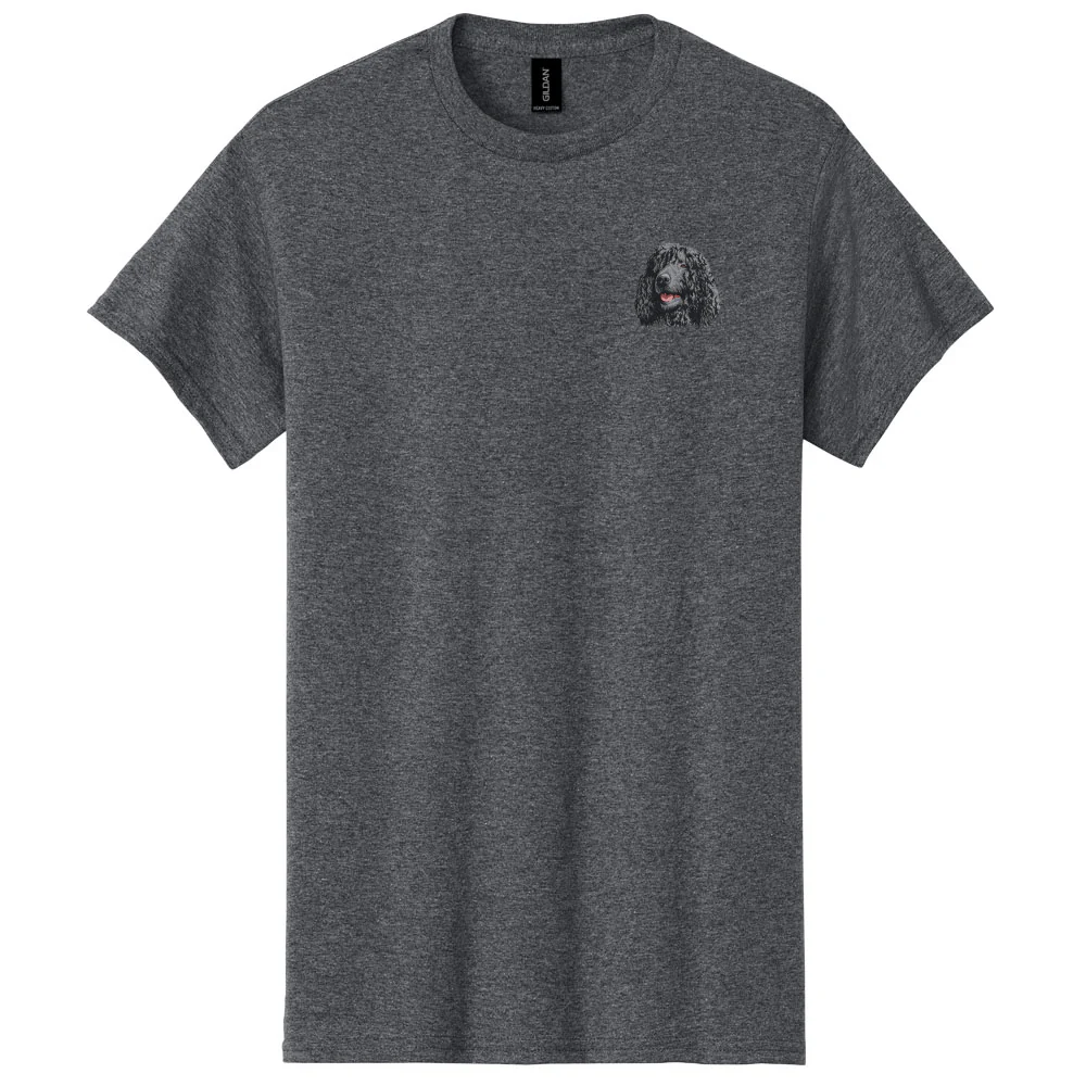 Irish Water Spaniel Embroidered Men's T-Shirt - Image 5