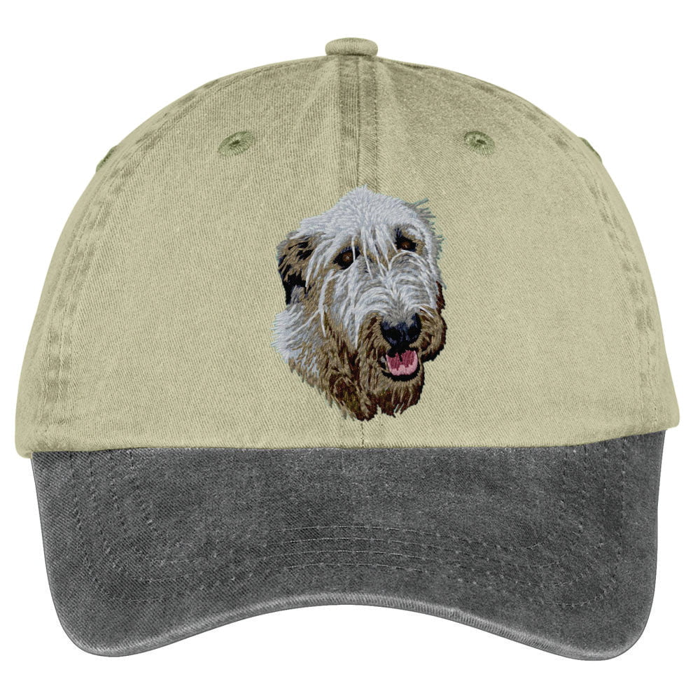 Irish Wolfhound  Embroidered Two Tone Baseball Cap - Image 2