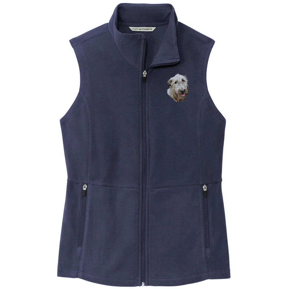 Irish Wolfhound Embroidered Women's Fleece Vest
