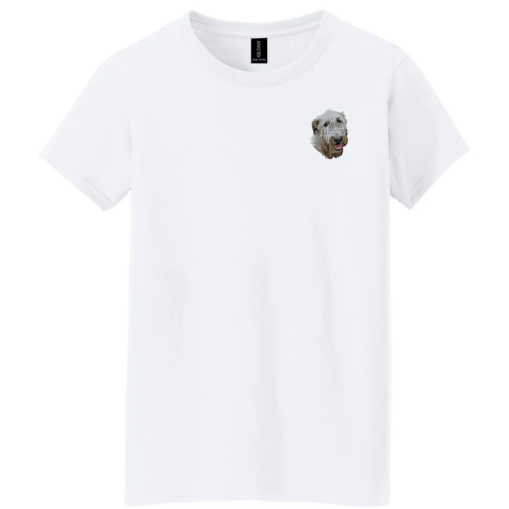 Irish Wolfhound Embroidered Women's T-Shirt - Image 2