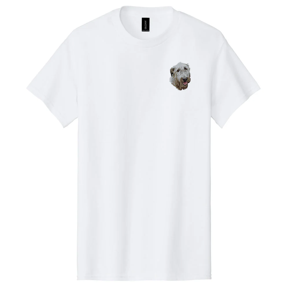 Irish Wolfhound Embroidered Men's T-Shirt - Image 3