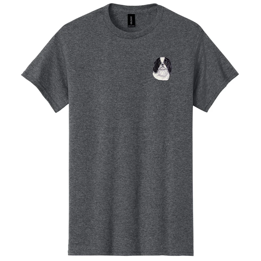 Japanese Chin Embroidered Men's T-Shirt - Image 2